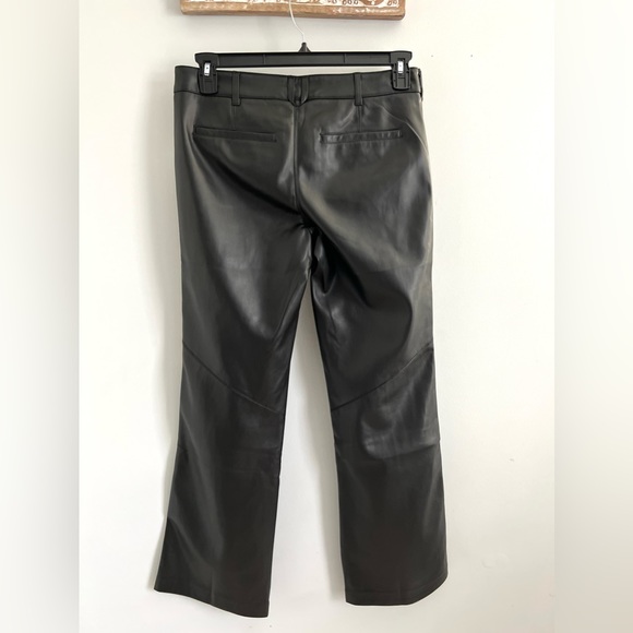 🌟FREE PEOPLE Love Language Black Vegan Leather Low-Rise Pants-Sizes 8 & 10 - Picture 11 of 15